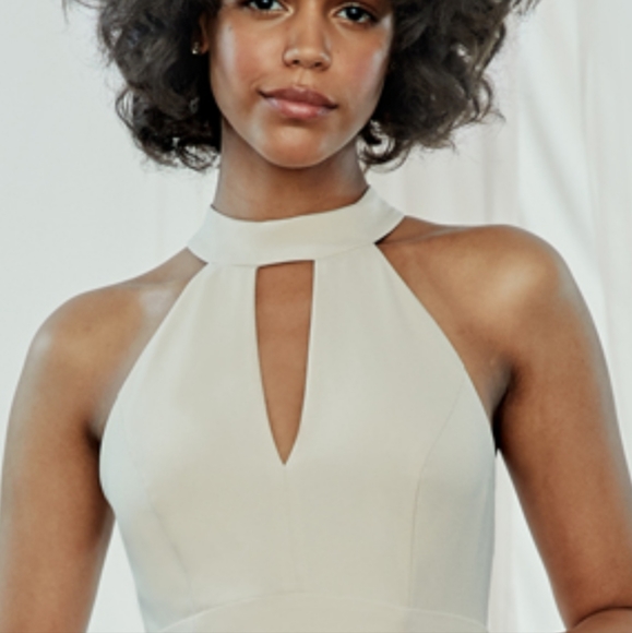 BCBGMAXAZRIA Womens Racerback Halter Gown - Picture 2 of 8